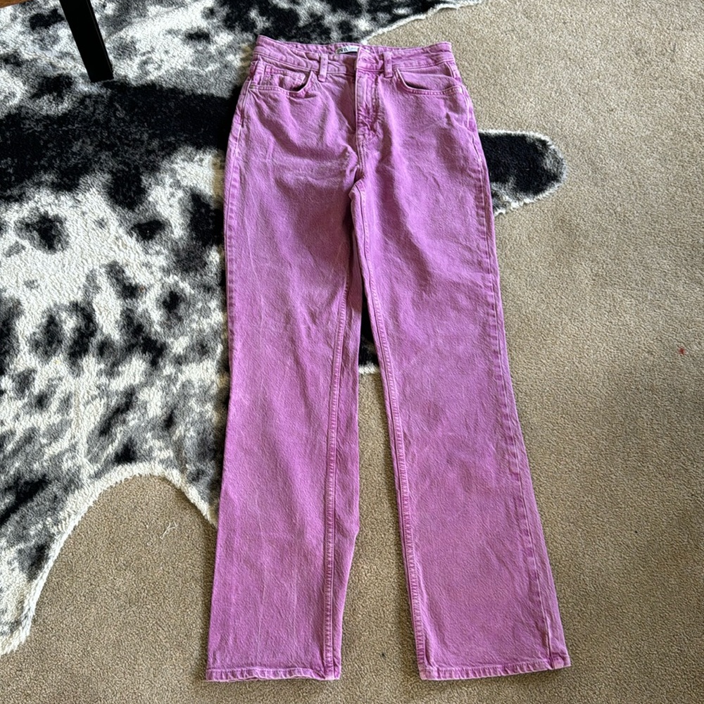 Zara jeans pink